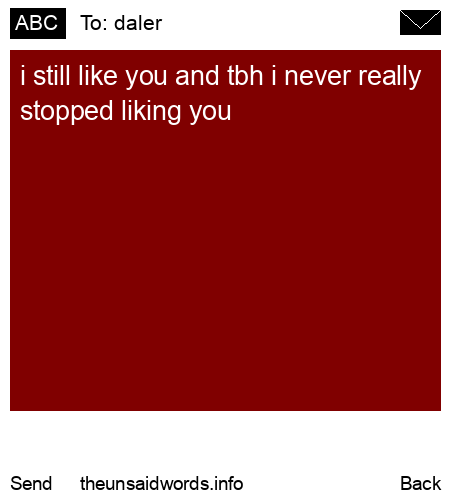 unsent message to daler