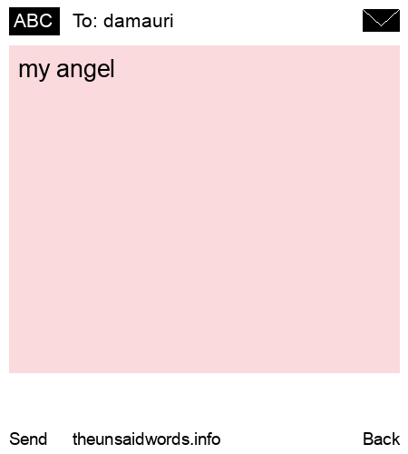unsent message to damauri