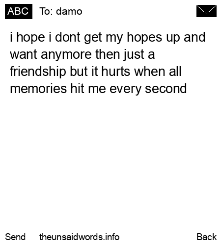 unsent message to damo