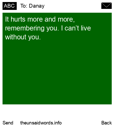 unsent message to Danay