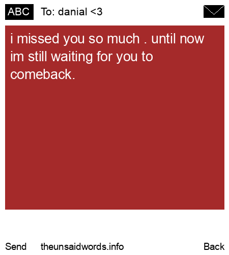 unsent message to danial <3