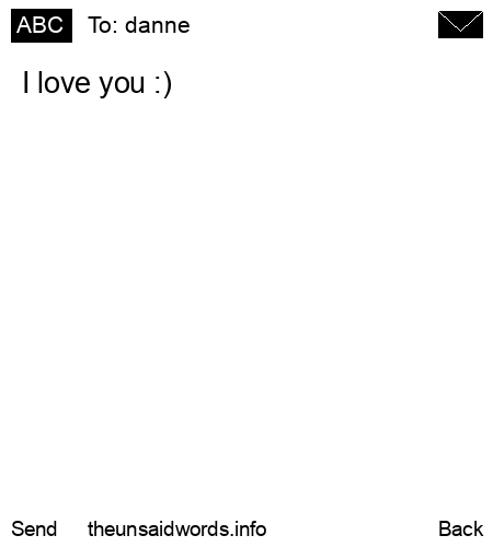 unsent message to danne