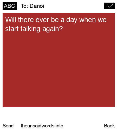 unsent message to Danoi