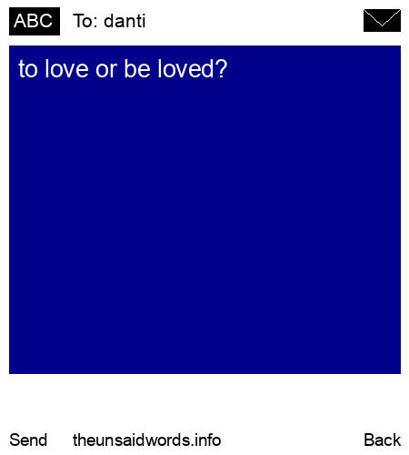 unsent message to danti