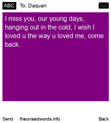unsent message to Daquan