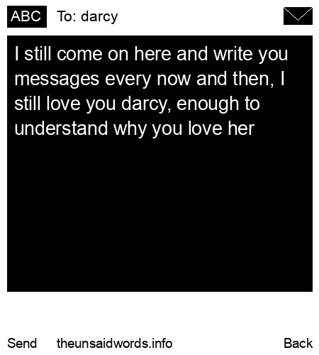 unsent message to darcy