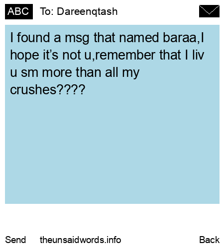 unsent message to Dareenqtash 