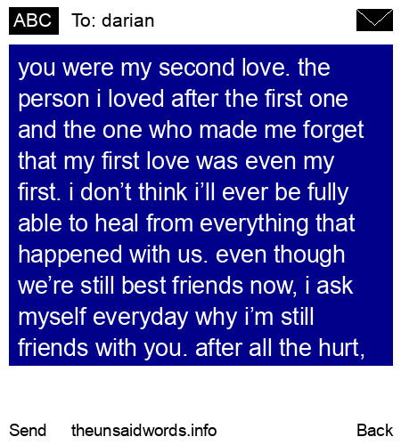 unsent message to darian