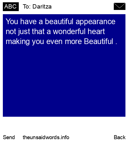 unsent message to Daritza 