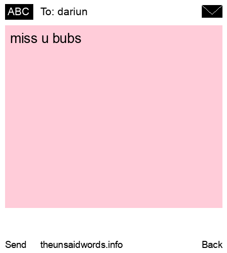 unsent message to dariun 