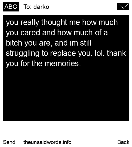unsent message to darko