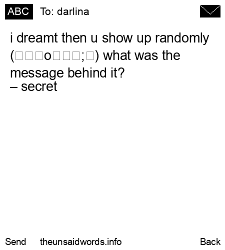 unsent message to darlina