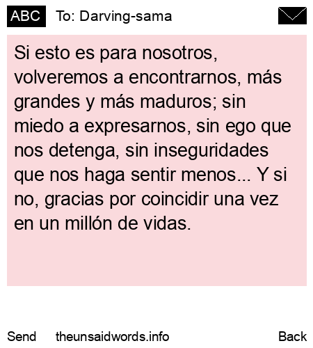 unsent message to Darving-sama