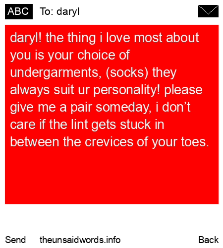 unsent message to daryl