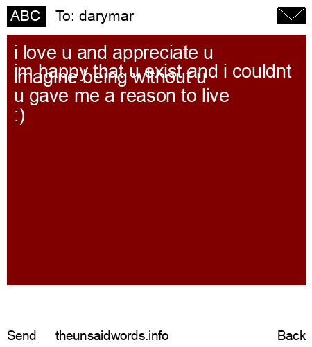unsent message to darymar