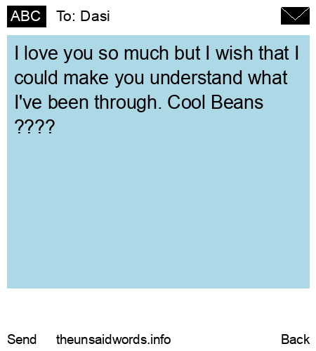 unsent message to Dasi