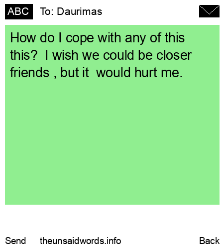 unsent message to Daurimas