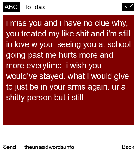 unsent message to dax