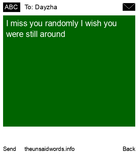 unsent message to Dayzha  