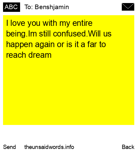 unsent message to Benshjamin 