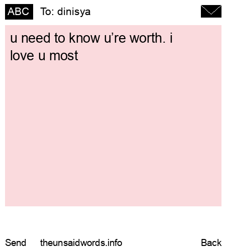 unsent message to dinisya