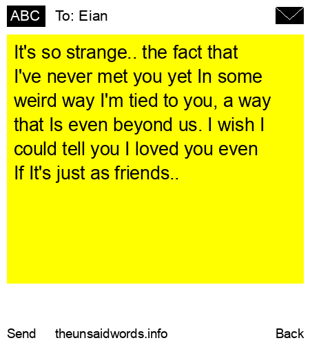 unsent message to Eian