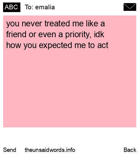 unsent message to emalia