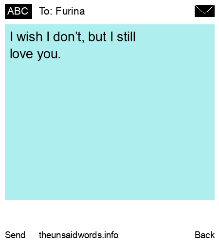 unsent message to Furina