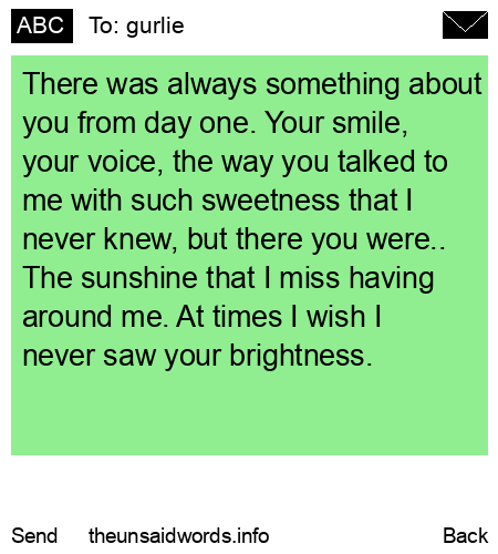 unsent message to gurlie