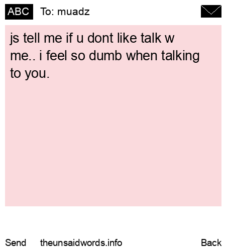 unsent message to muadz