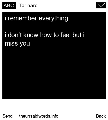 unsent message to narc