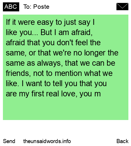 unsent message to Poste