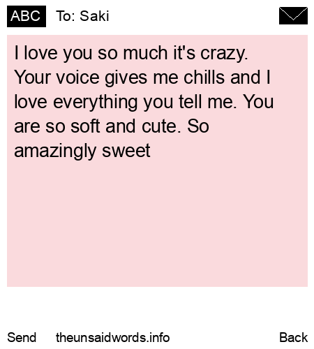 unsent message to Saki