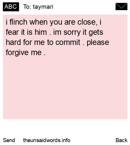 unsent message to taymari