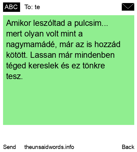 unsent message to te