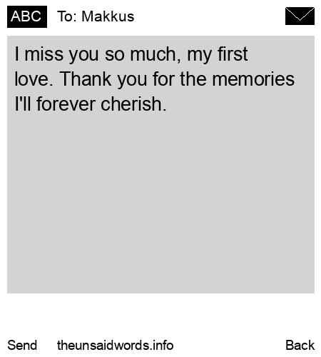 unsent message to Makkus