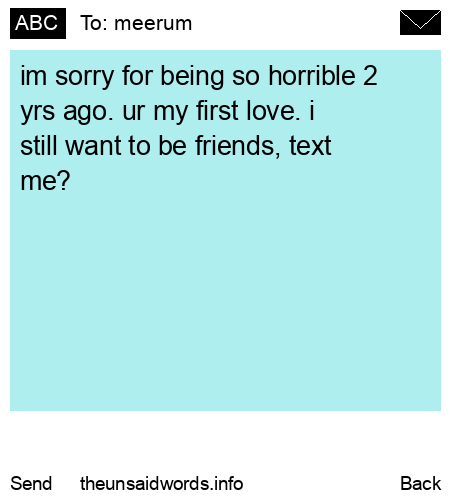 unsent message to meerum