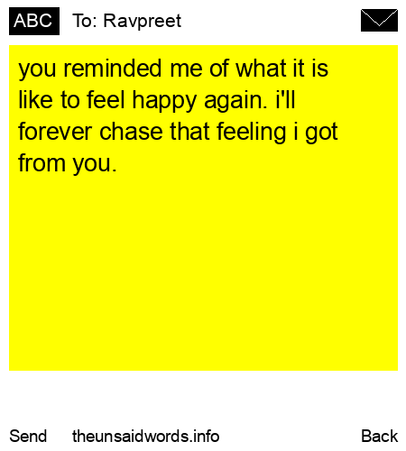 unsent message to Ravpreet