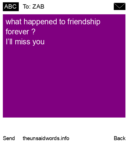 unsent message to ZAB