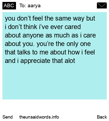 unsent message to aarya