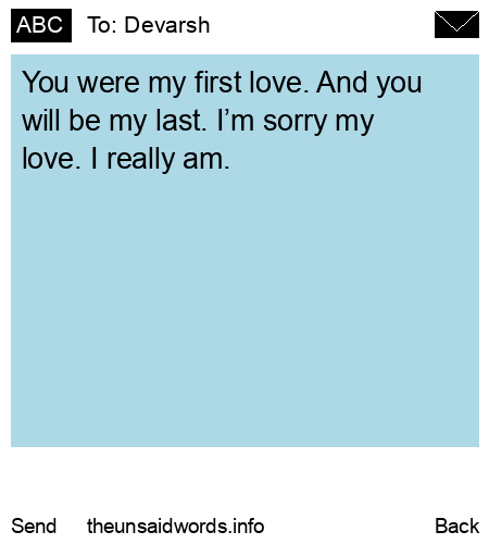 unsent message to Devarsh