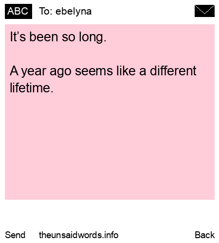 unsent message to ebelyna