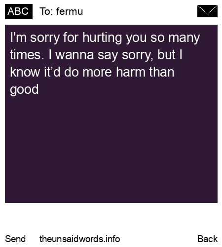 unsent message to fermu