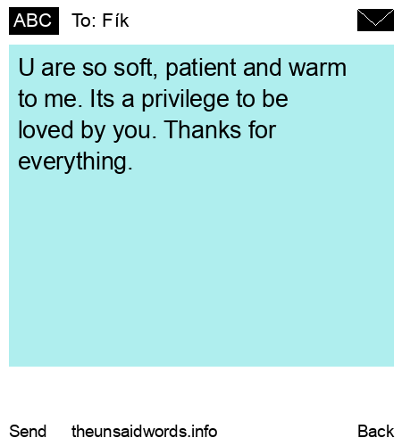 unsent message to Fík