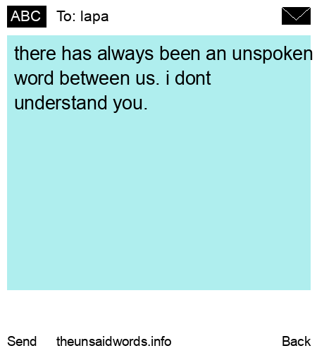 unsent message to lapa