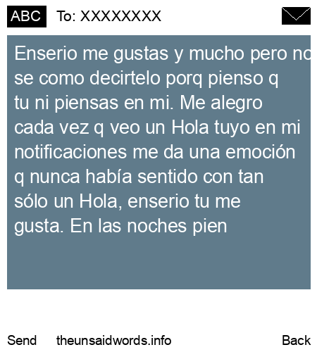 unsent message to XXXXXXXX