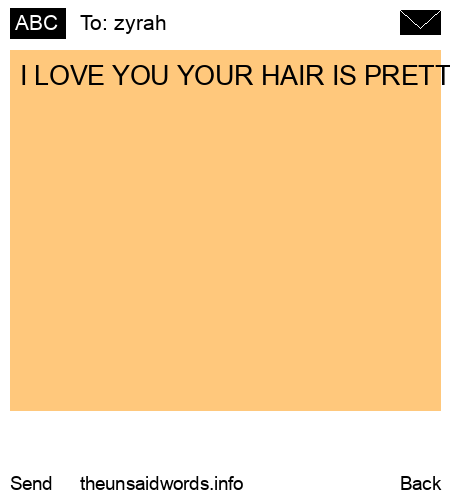unsent message to zyrah