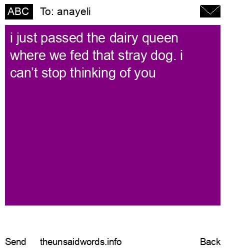 unsent message to anayeli