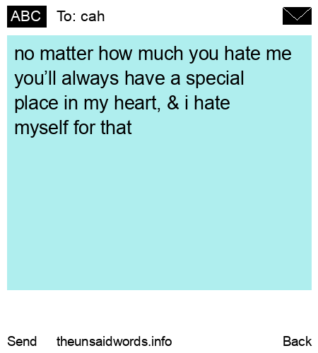 unsent message to cah