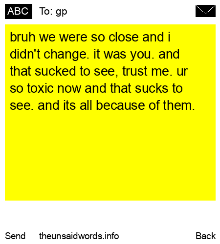 unsent message to gp